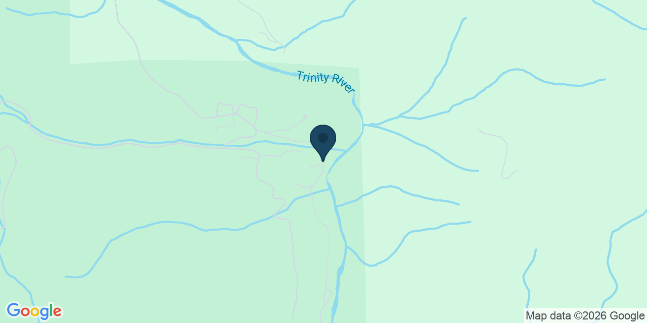 Map showing Junction City, Trinity County, CA