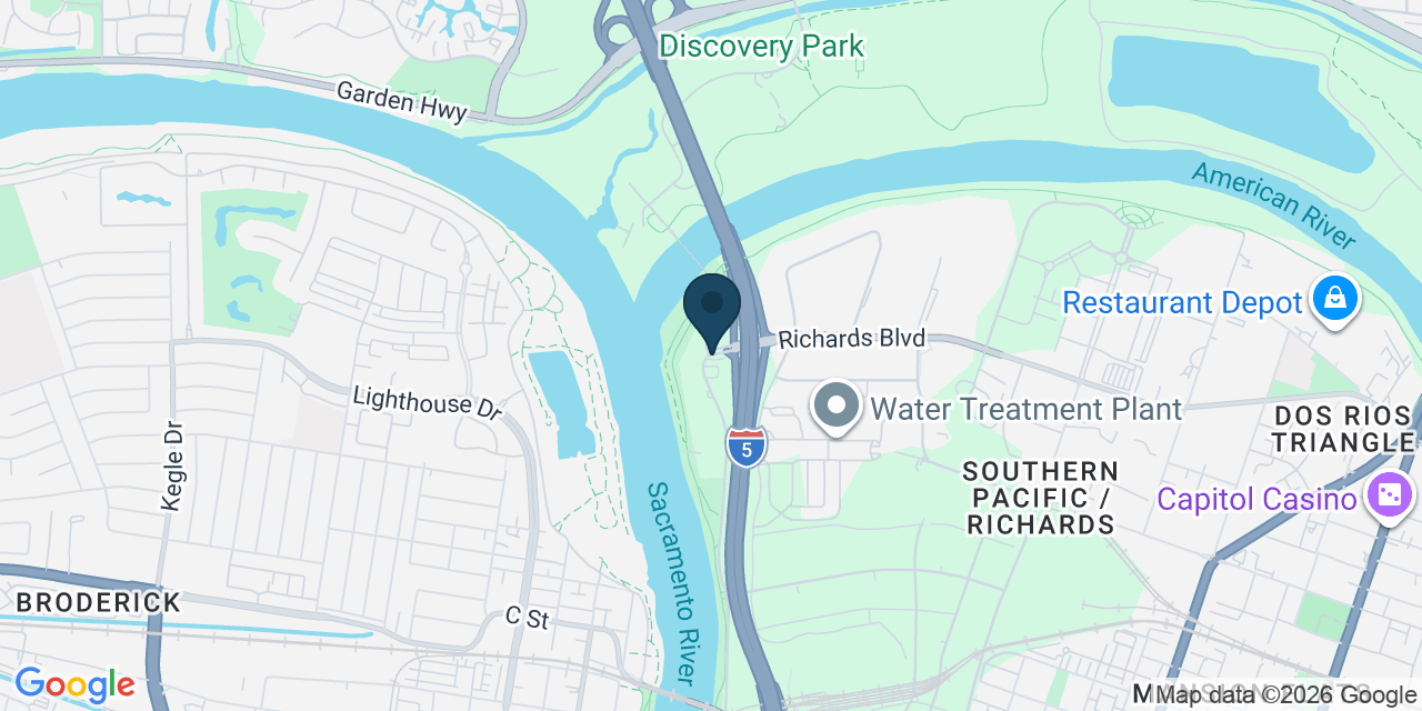 Map showing Sacramento, Sacramento County, CA