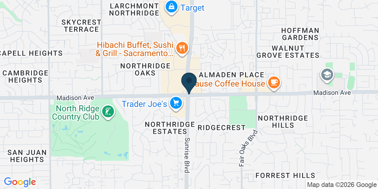 Map showing Citrus Heights, Sacramento County, CA