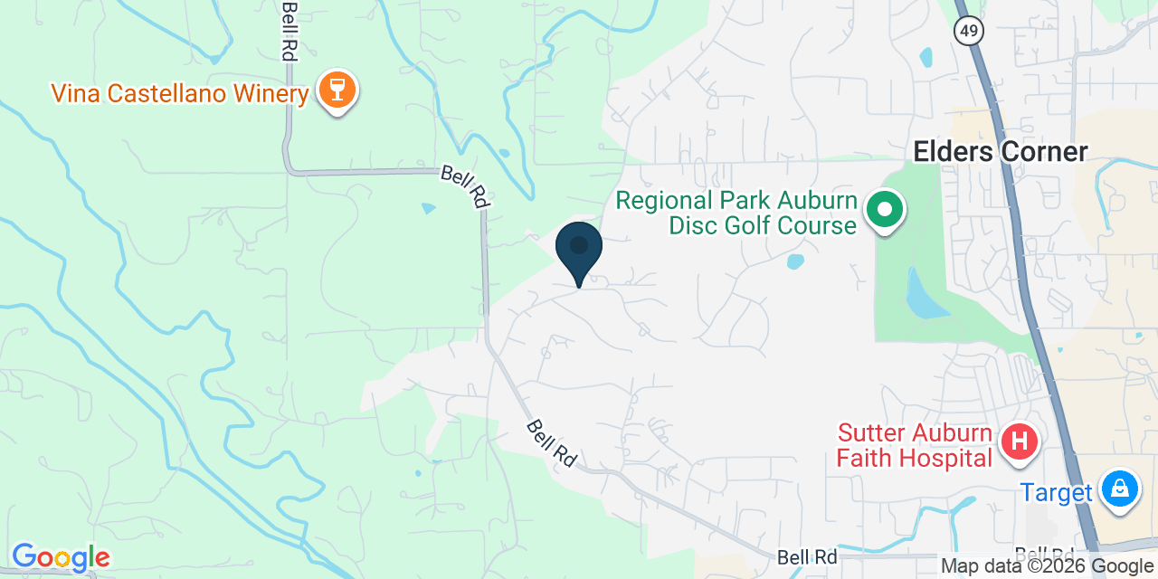 Map showing Placer County, CA