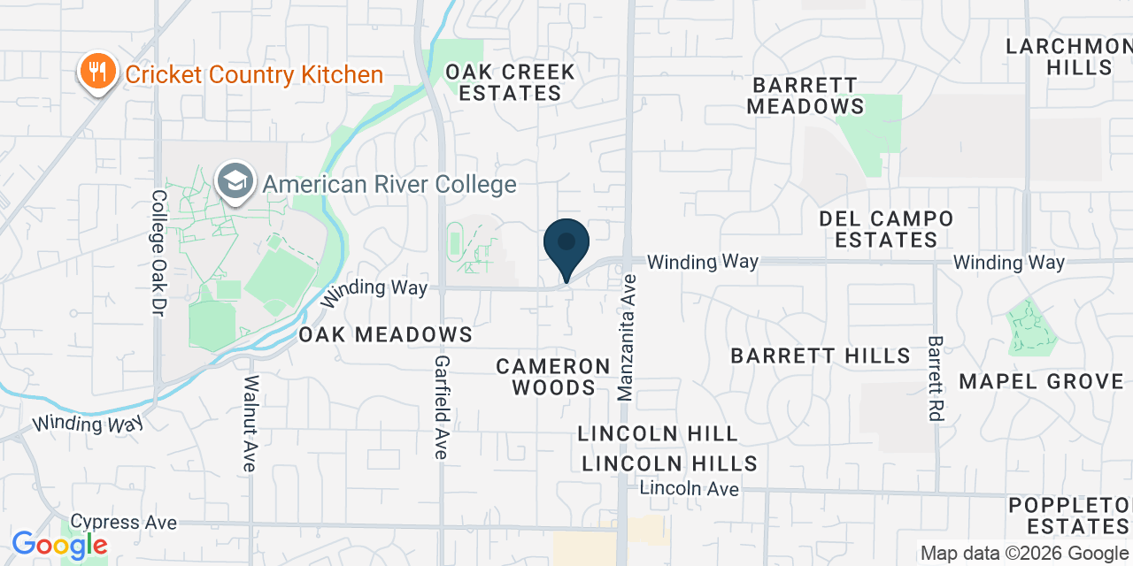 Map showing Carmichael, Sacramento County, CA
