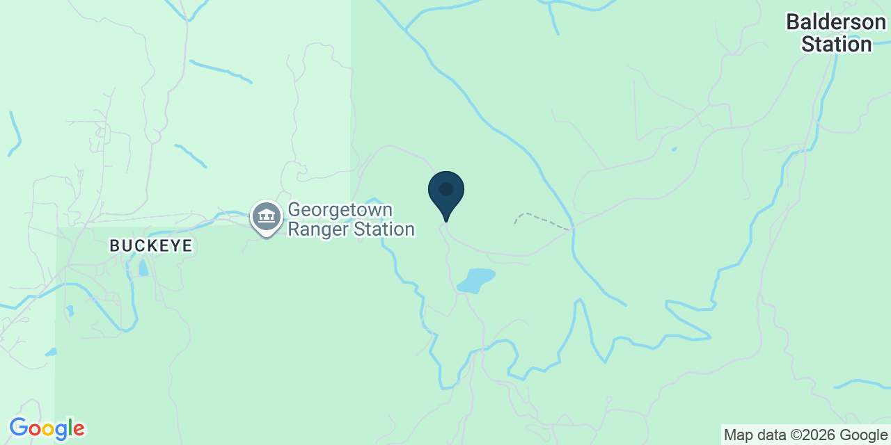 Map showing El Dorado County, CA
