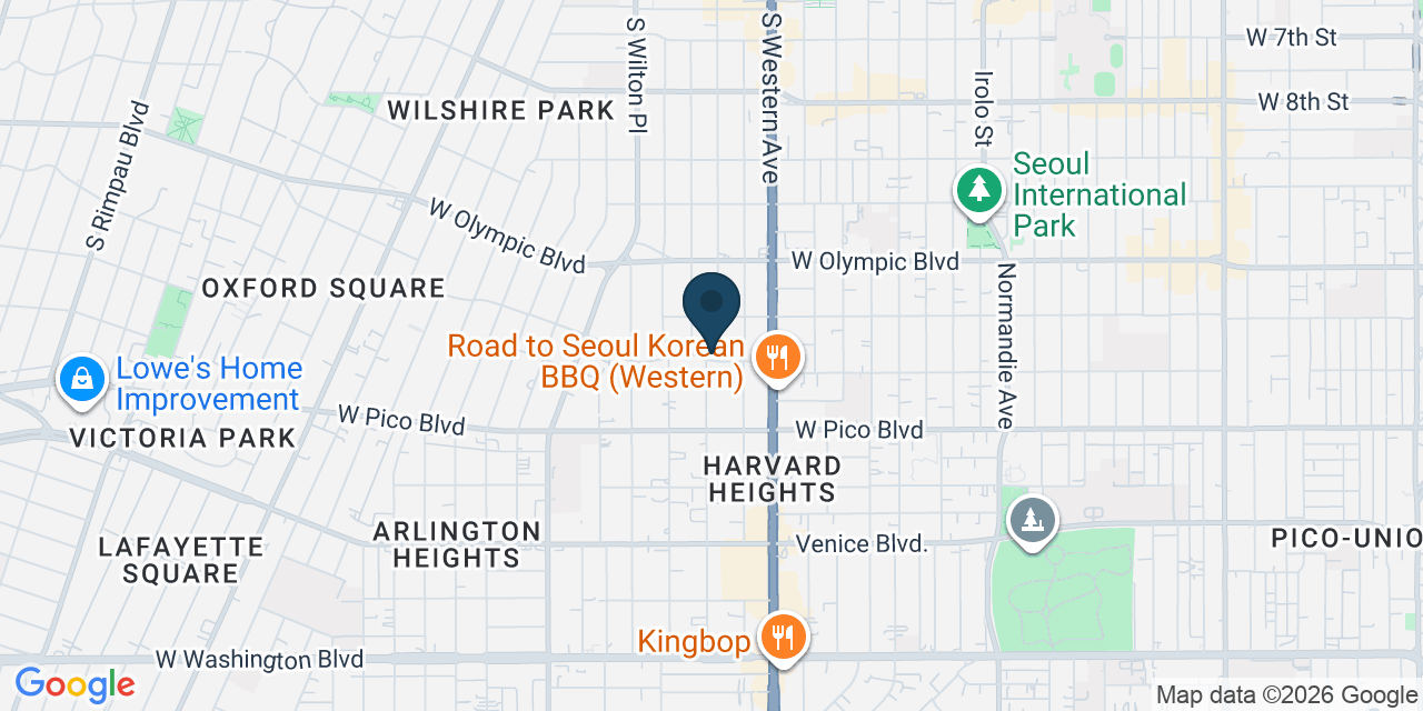 Map showing Los Angeles, Los Angeles County, CA