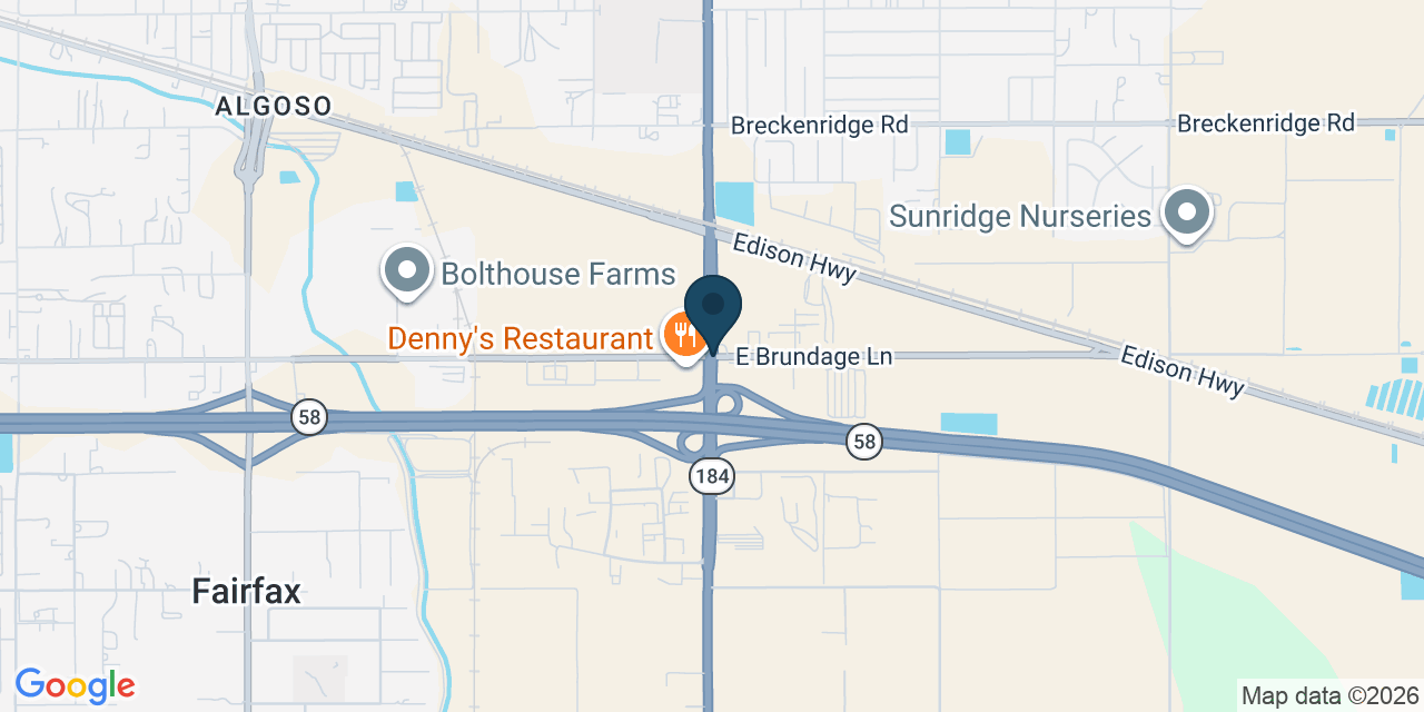 Map showing Oakridge, Kern County, CA