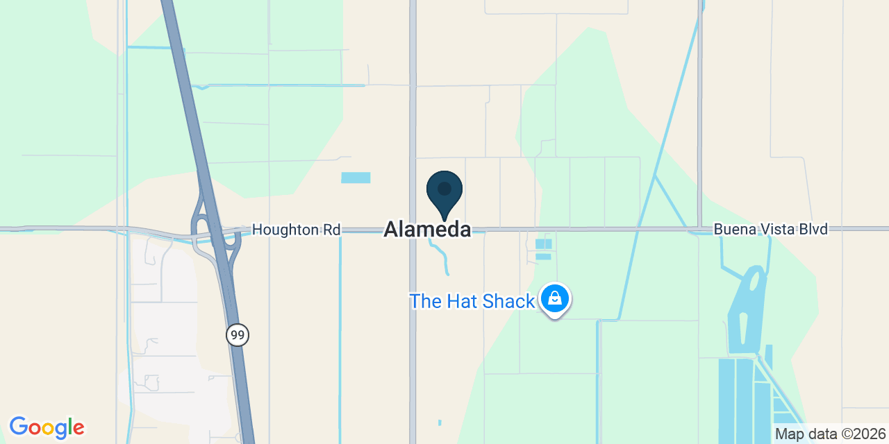Map showing Bakersfield, Kern County, CA