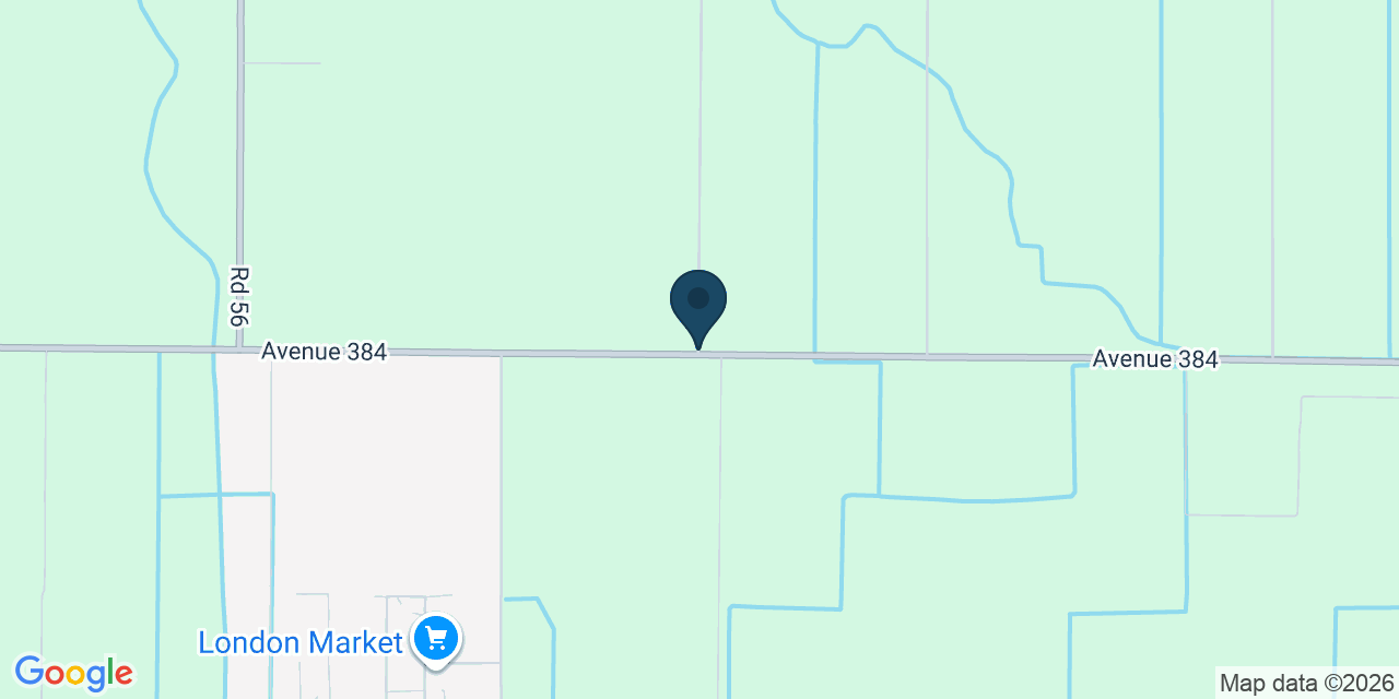 Map showing Dinuba, Tulare County, CA