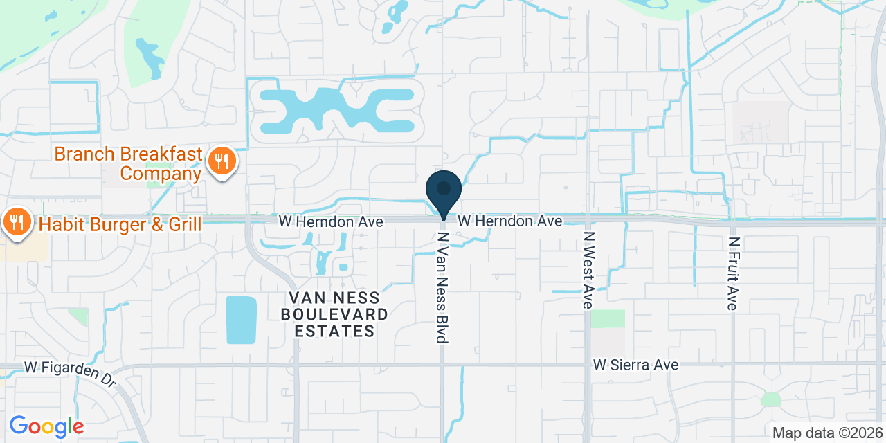 Map showing Fresno, Fresno County, CA