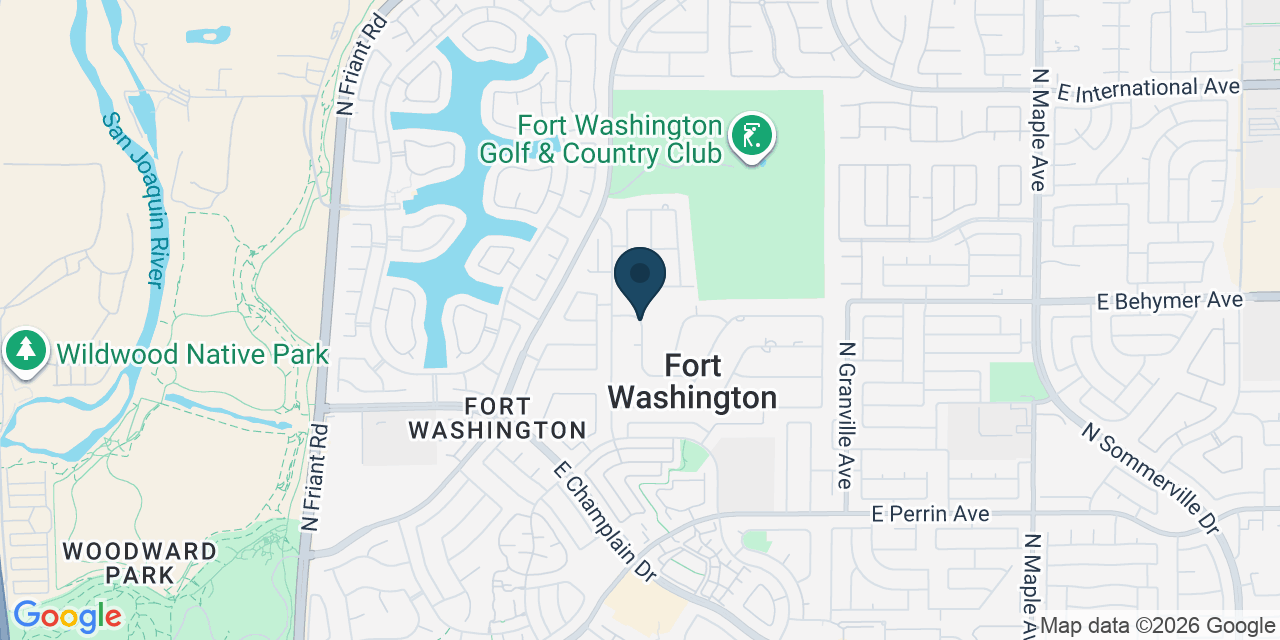 Map showing Fresno County, CA