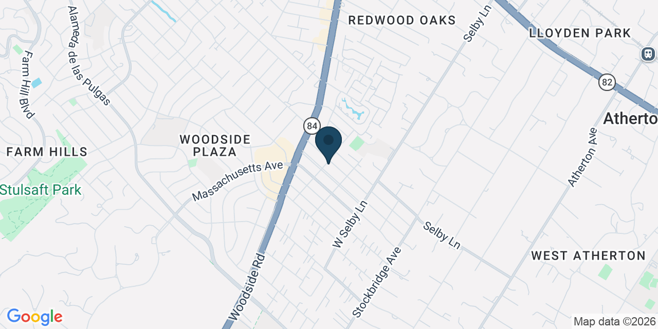 Map showing Redwood City, San Mateo County, CA