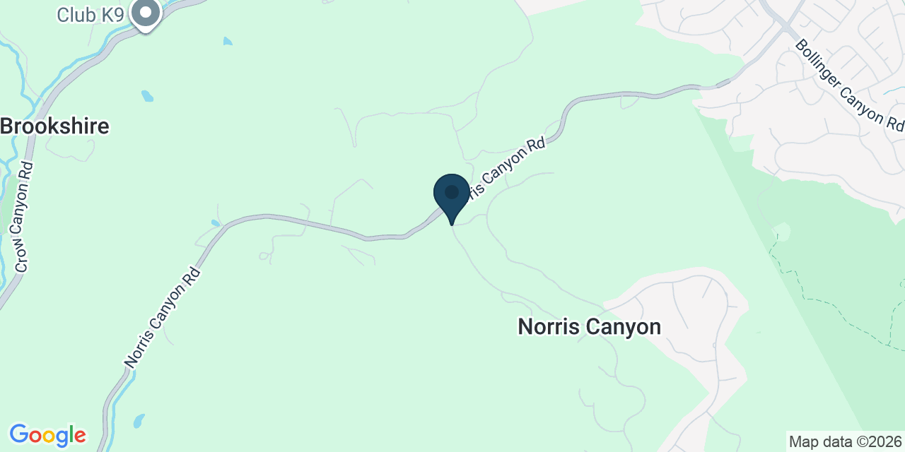 Map showing Norris Canyon, Contra Costa County, CA