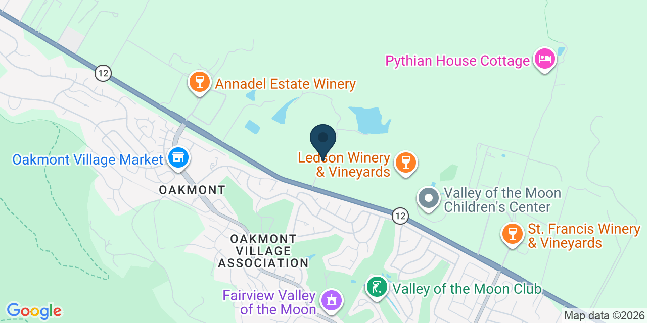 Map showing Sonoma County, CA