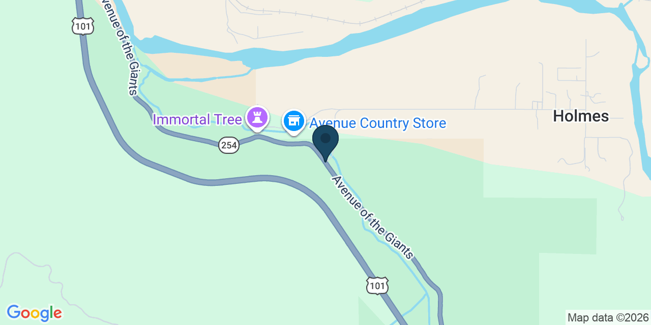 Map showing Humboldt County, CA