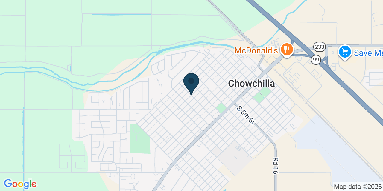 Map showing Chowchilla, Madera County, CA
