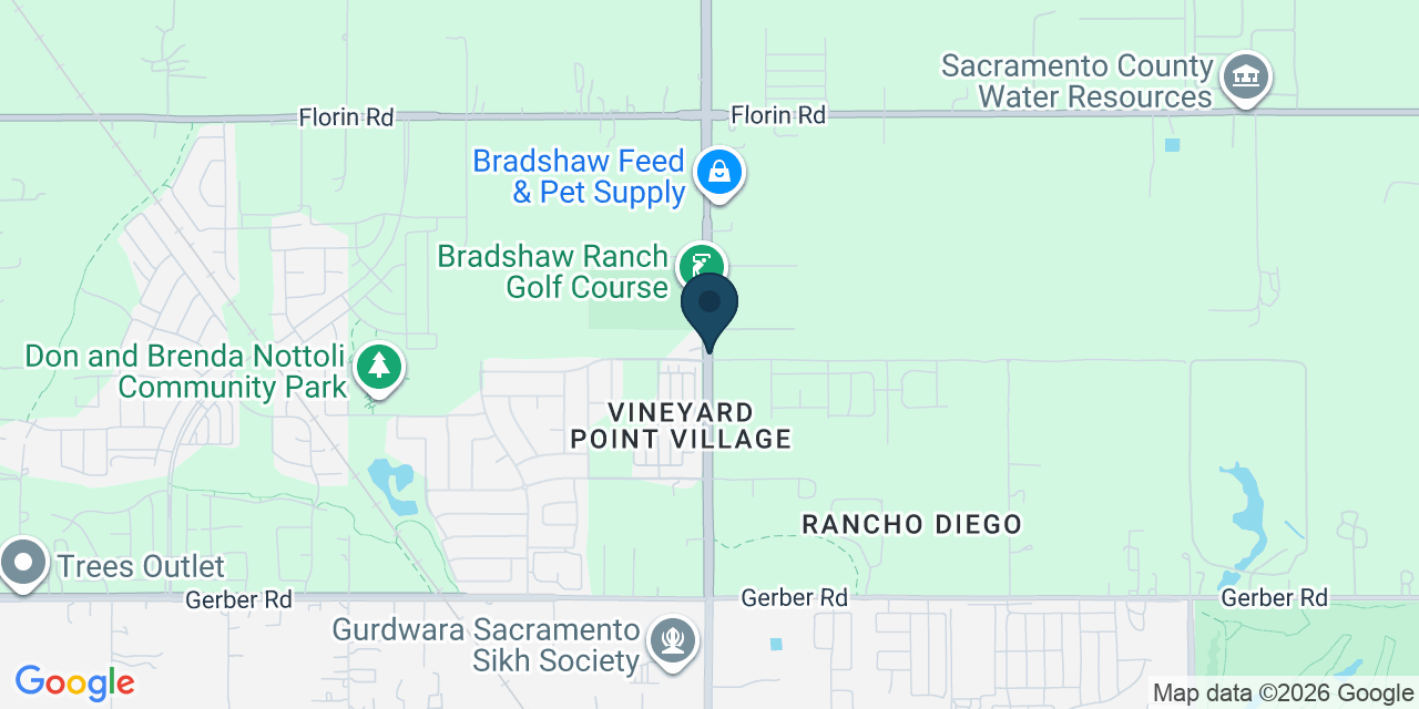 Map showing Sacramento County, CA