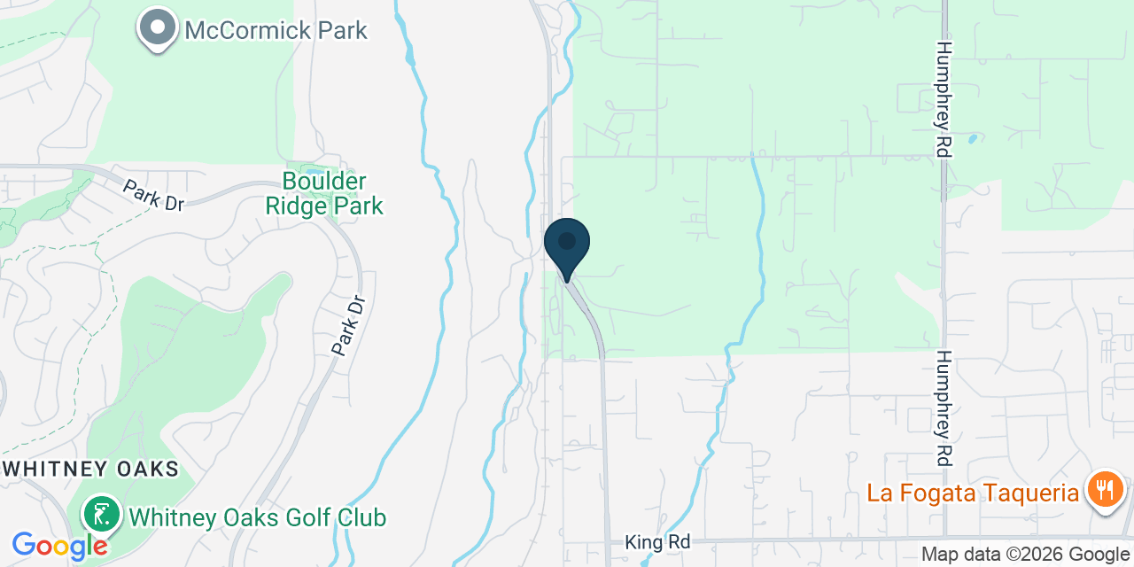Map showing Placer County, CA