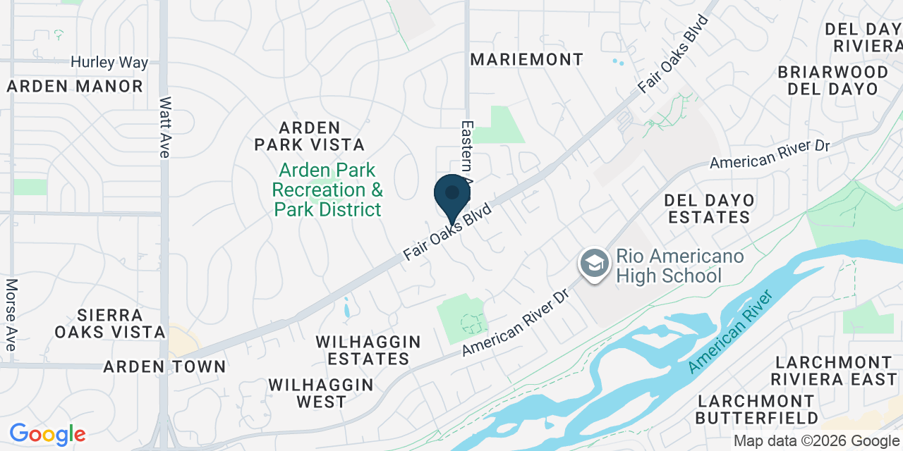 Map showing Arden-Arcade, Sacramento County, CA