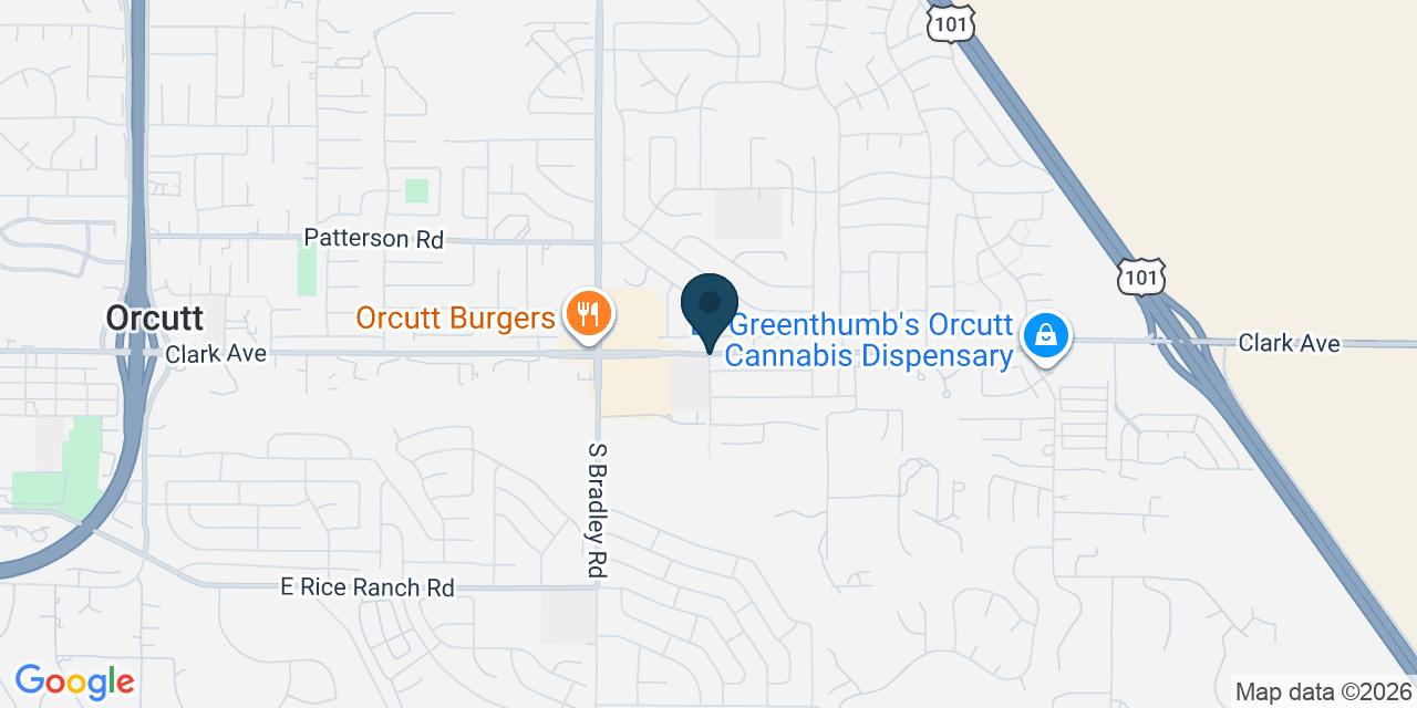 Map showing Orcutt, Santa Barbara County, CA