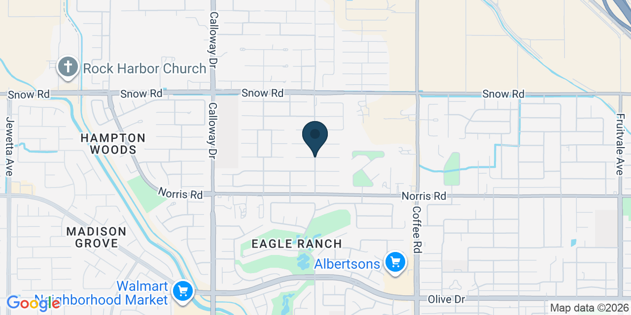 Map showing Kern County, CA