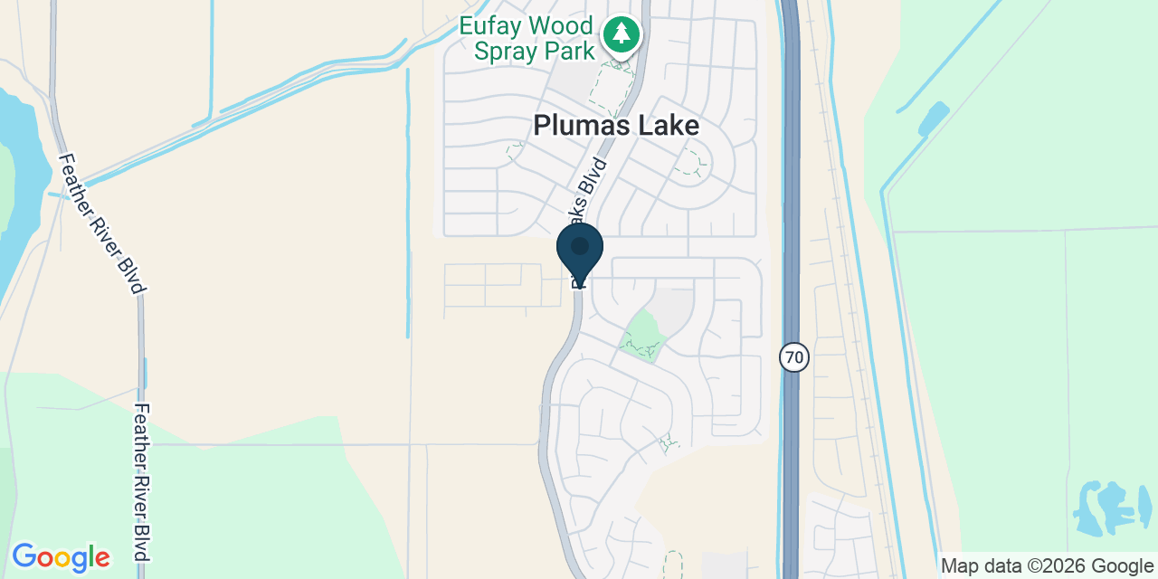 Map showing Plumas Lake, Yuba County, CA