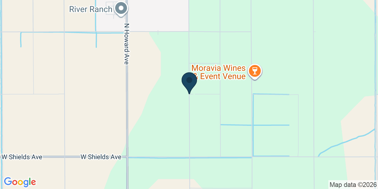 Map showing Fresno County, CA