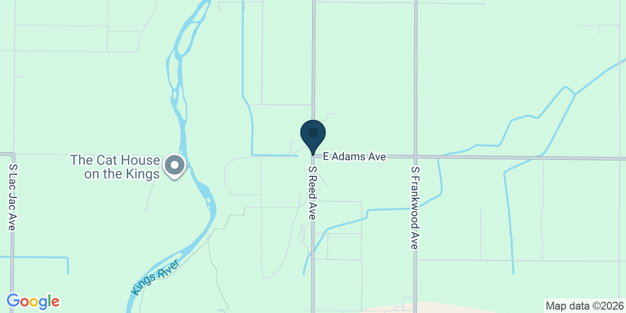 Map showing Fresno County, CA