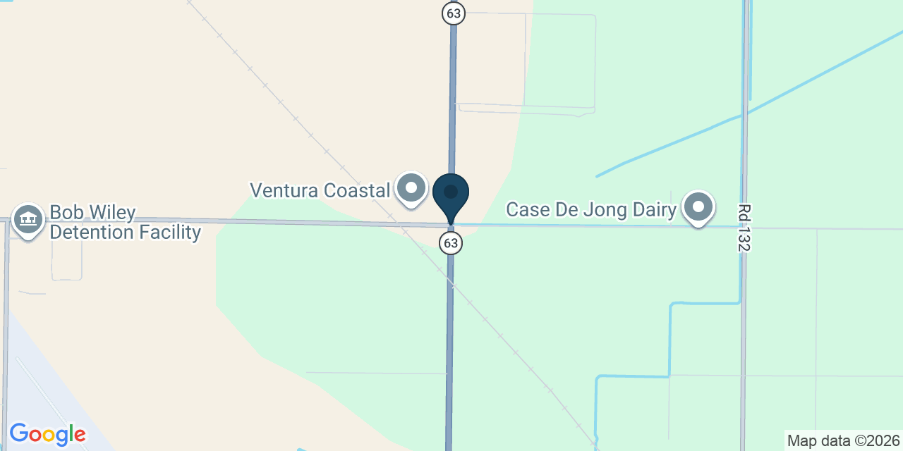 Map showing Tulare County, CA