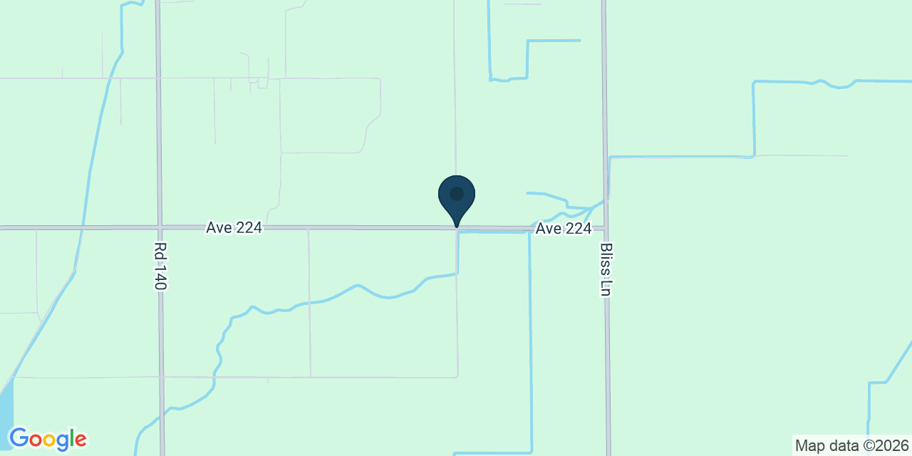 Map showing Tulare County, CA