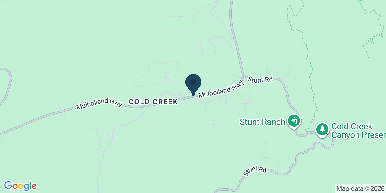 Map showing Cold Creek, Los Angeles County, CA