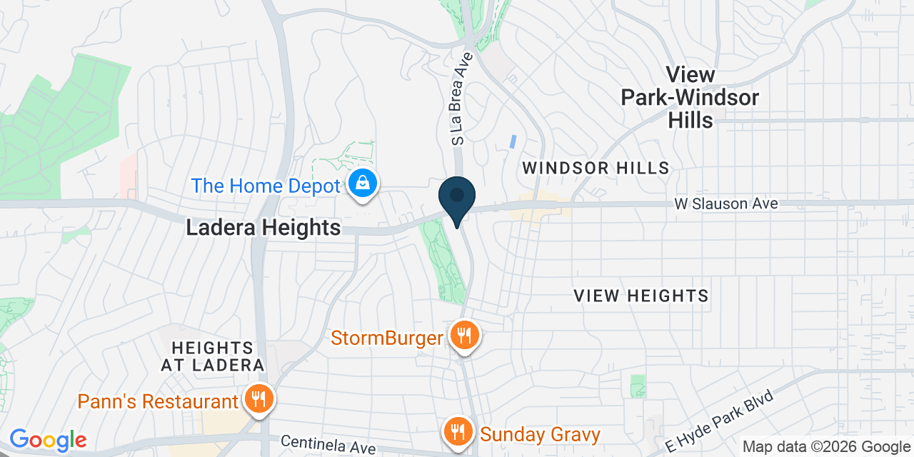 Map showing View Park-Windsor Hills, Los Angeles County, CA