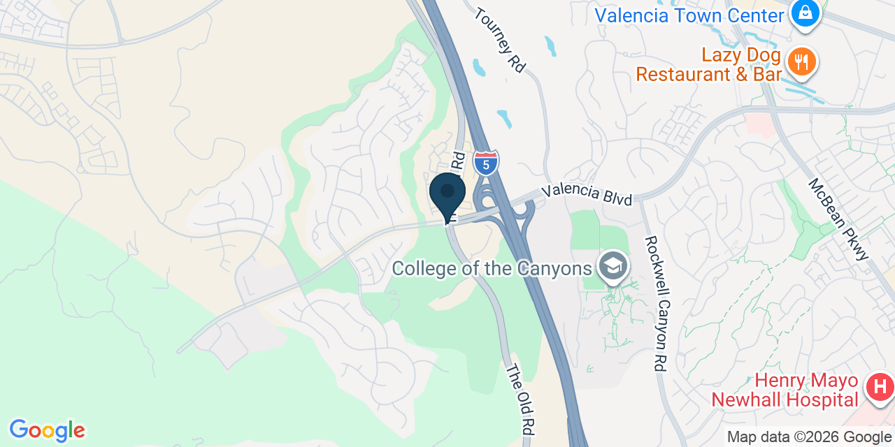 Map showing Stevenson Ranch, Los Angeles County, CA