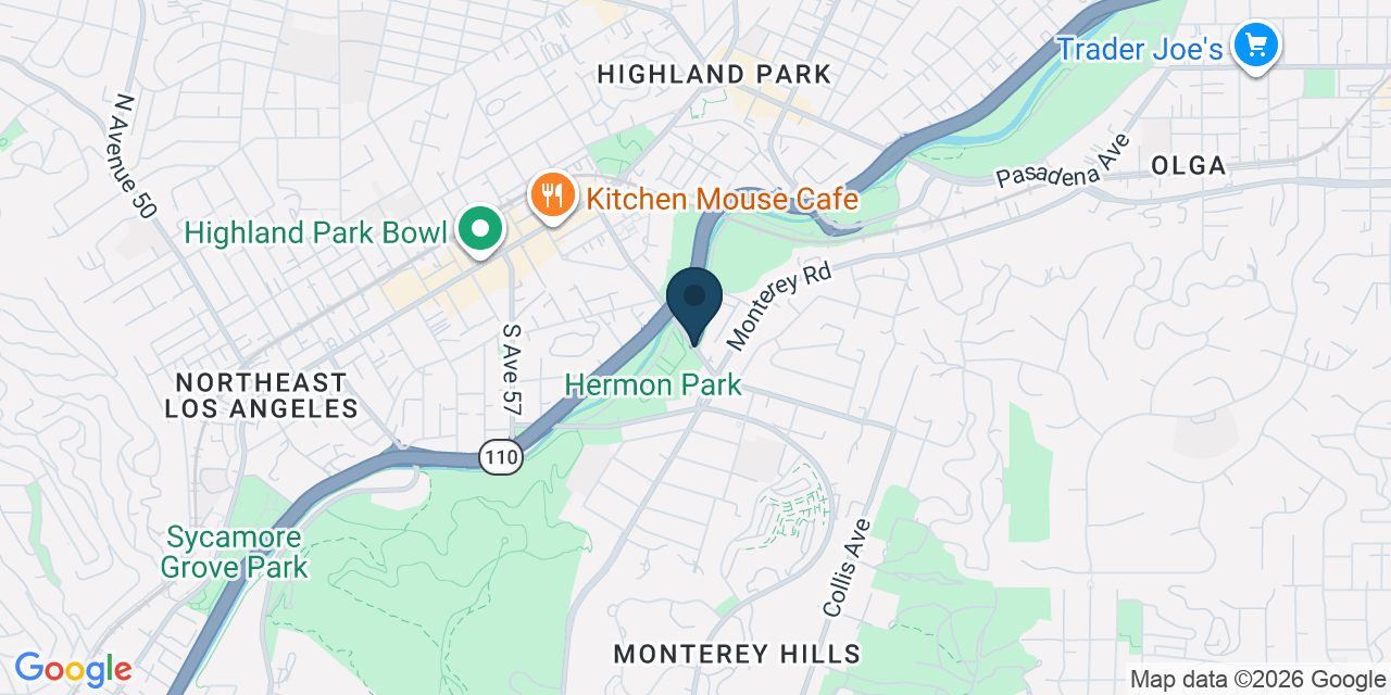 Map showing Los Angeles County, CA