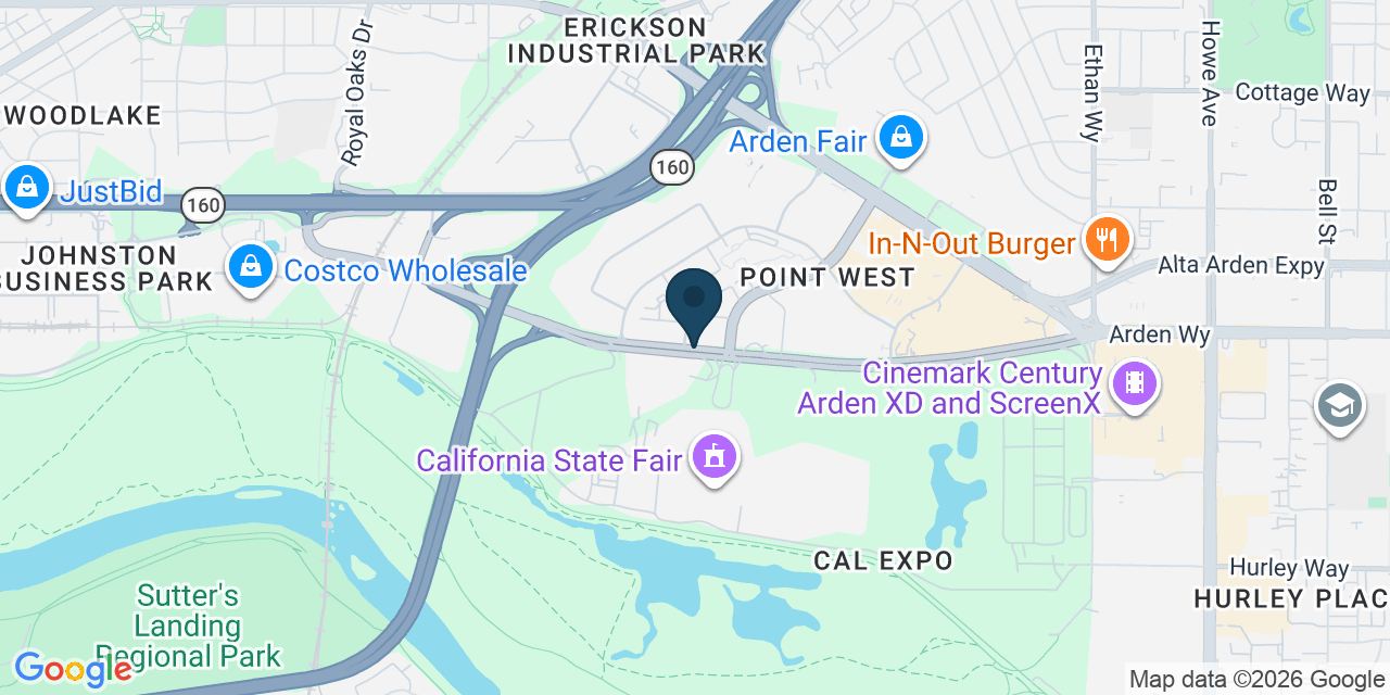 Map showing Sacramento, Sacramento County, CA
