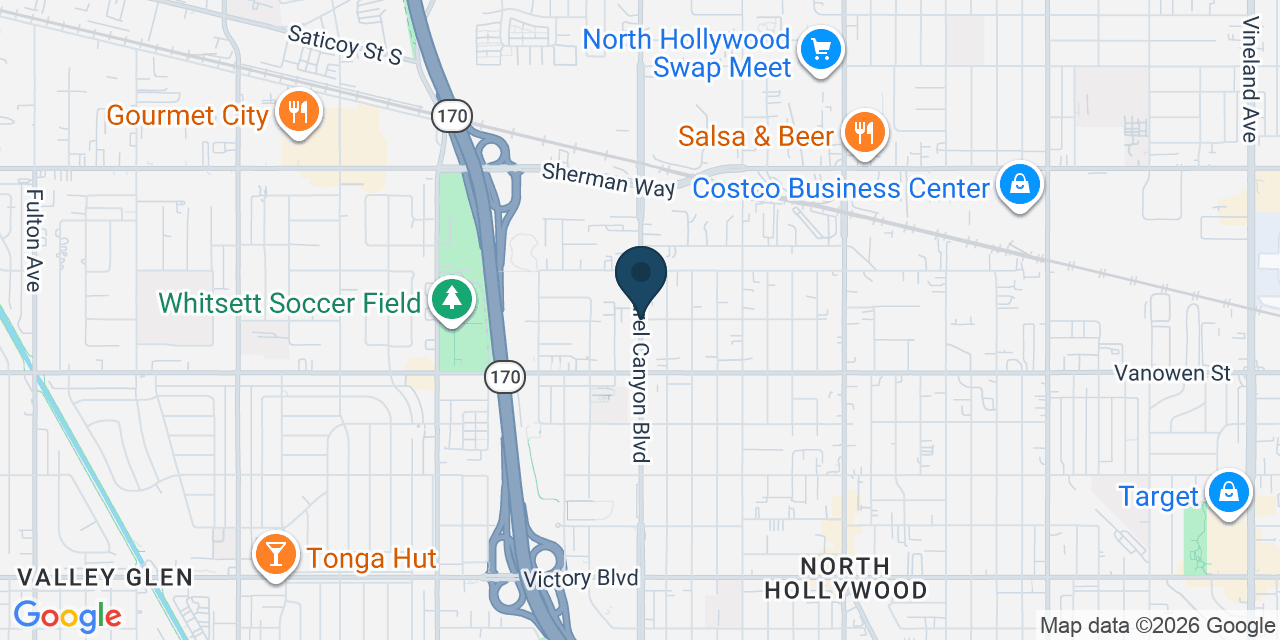 Map showing Los Angeles, Los Angeles County, CA