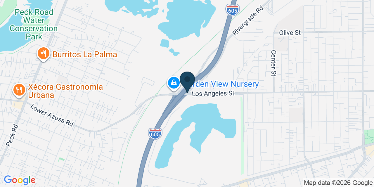 Map showing Irwindale, Los Angeles County, CA