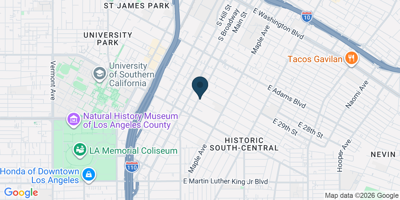Map showing Los Angeles, Los Angeles County, CA
