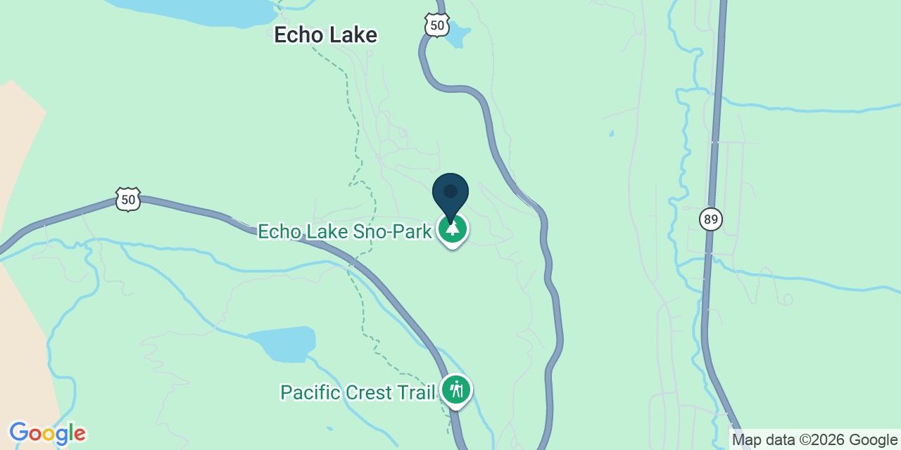 Map showing El Dorado County, CA