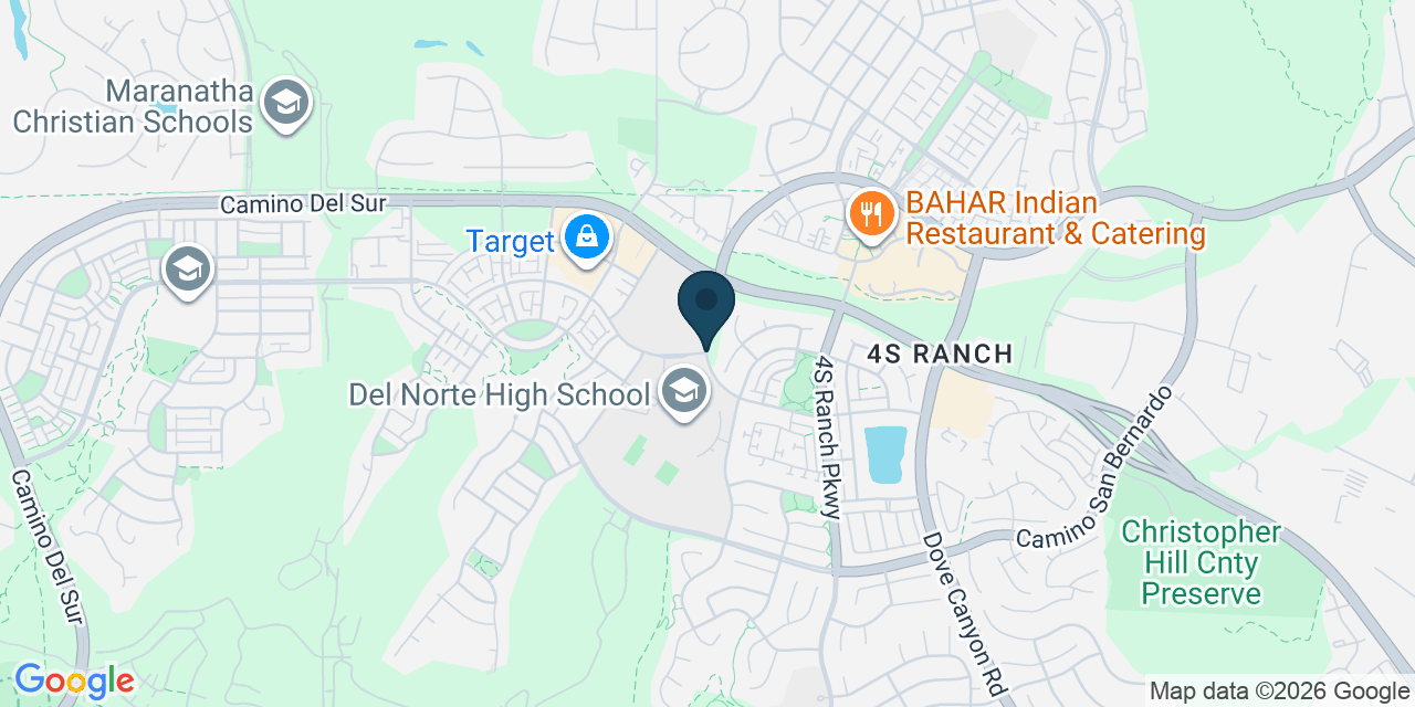 Map showing Black Mountain Ranch, San Diego County, CA