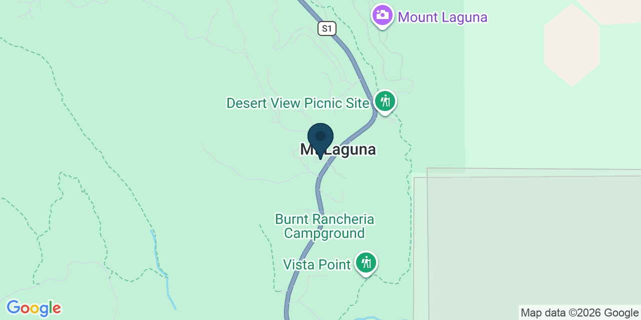 Map showing Mount Laguna, San Diego County, CA
