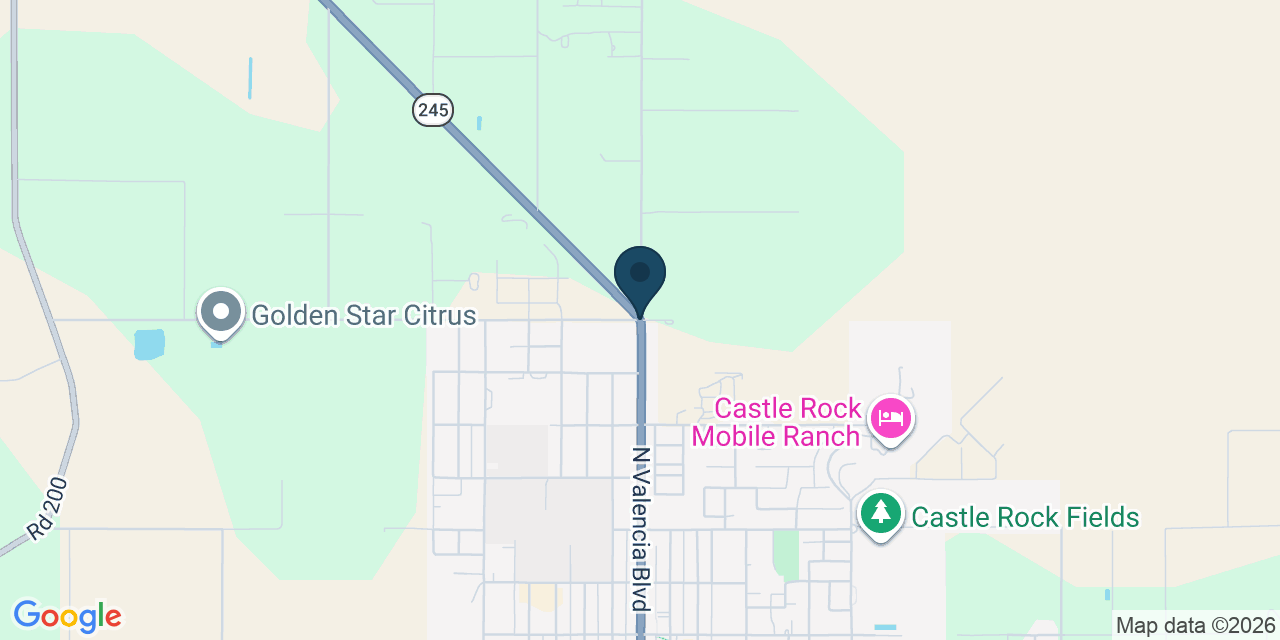 Map showing Tulare County, CA