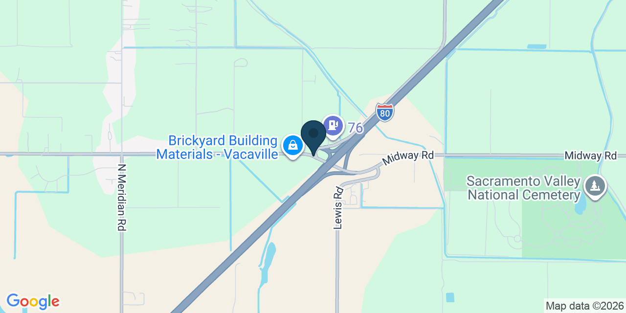 Map showing Vacaville, Solano County, CA