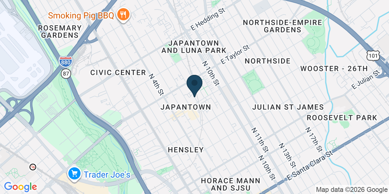 Map showing San Jose, Santa Clara County, CA
