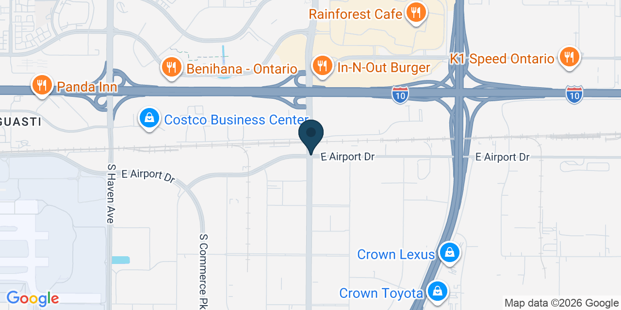 Map showing Ontario, San Bernardino County, CA