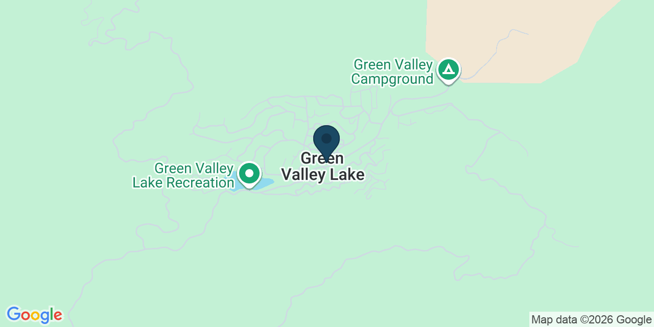 Map showing Green Valley Lake, San Bernardino County, CA