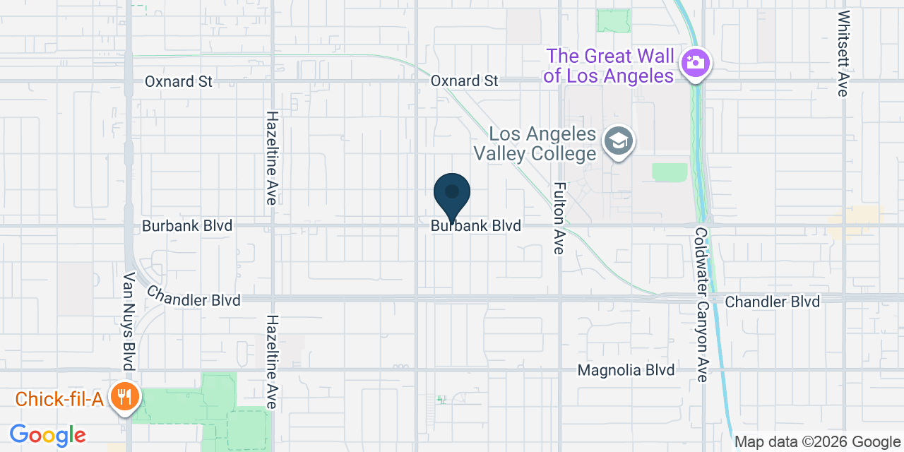 Map showing Los Angeles County, CA