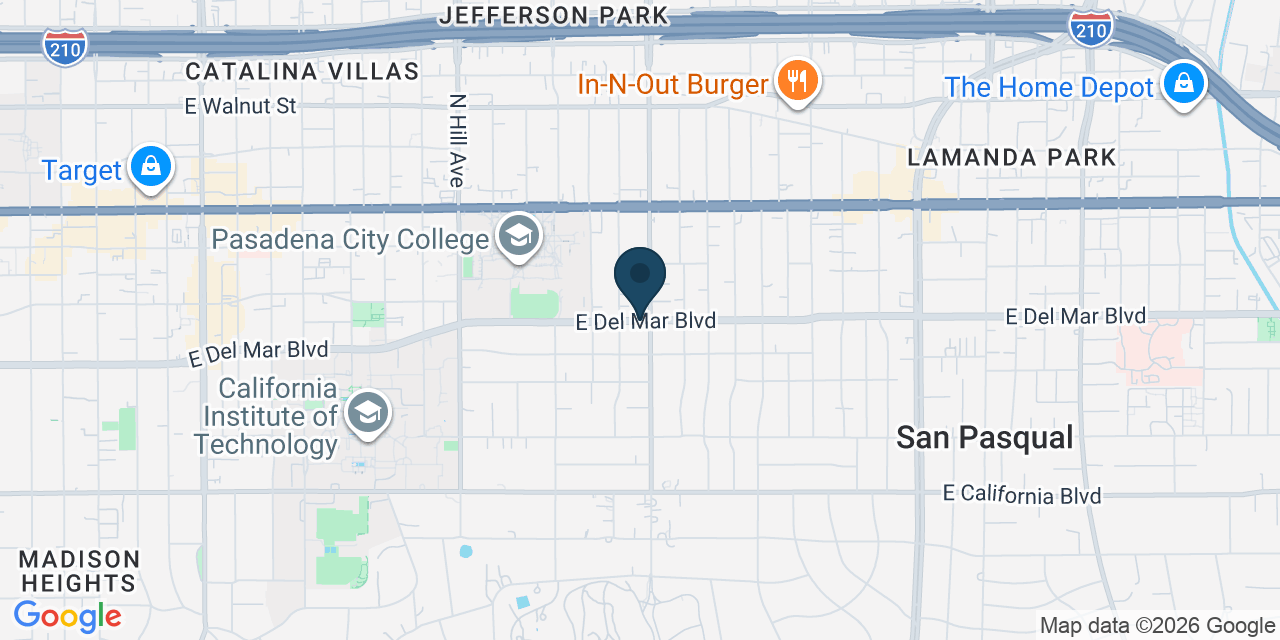 Map showing Los Angeles County, CA