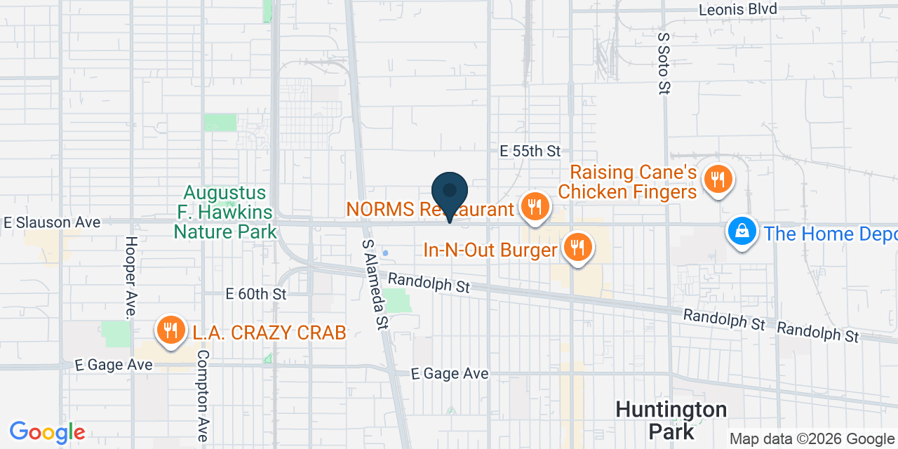 Map showing Los Angeles County, CA
