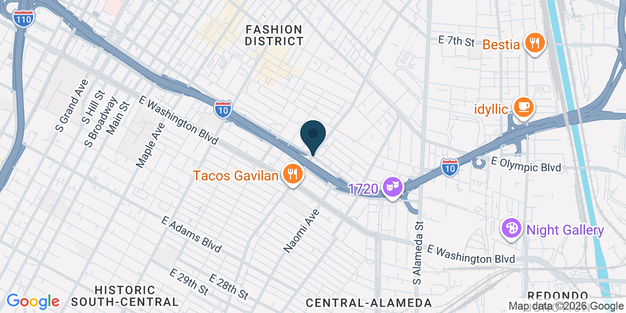 Map showing Los Angeles, Los Angeles County, CA