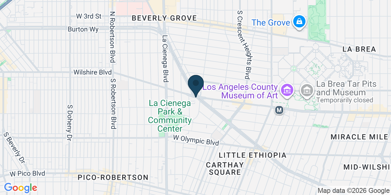Map showing Los Angeles County, CA