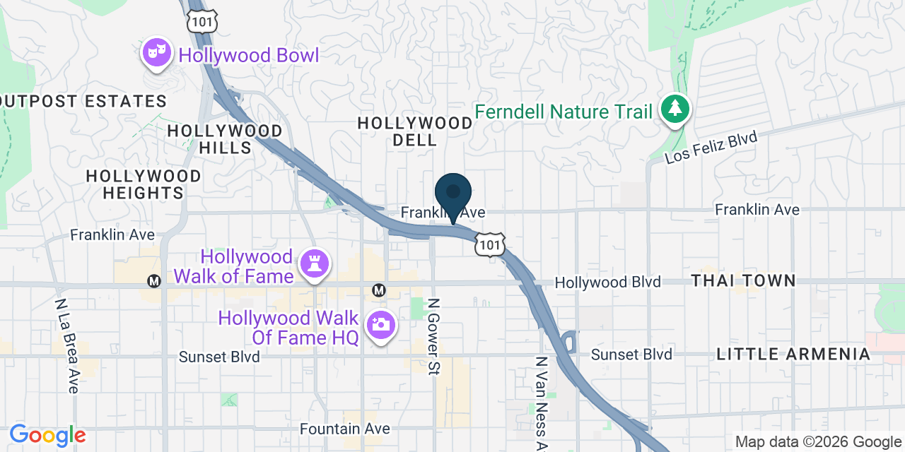 Map showing Los Angeles, Los Angeles County, CA