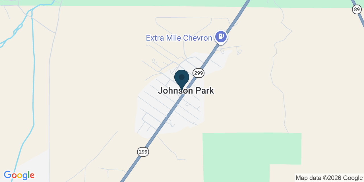 Map showing Burney, Shasta County, CA